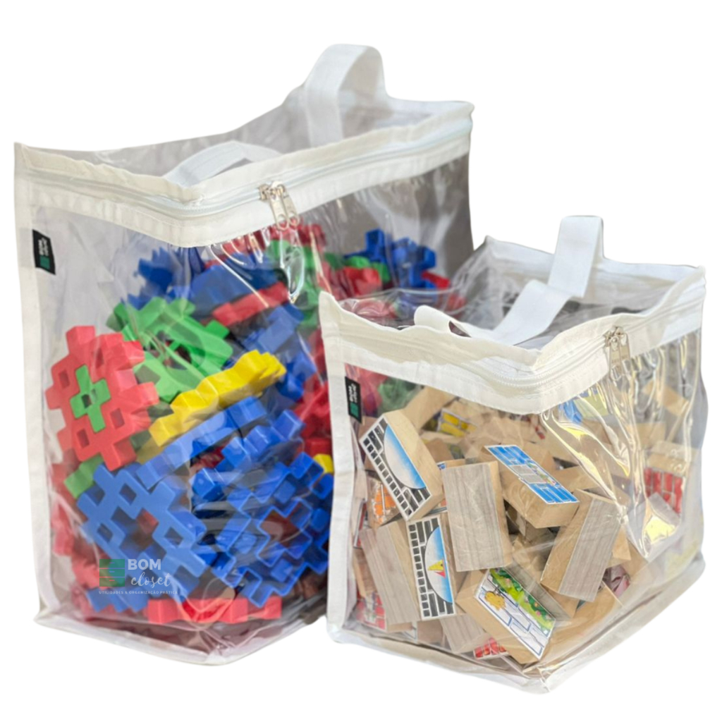 BOLSA SACOLA CAIXA DE PLASTICO PARA ORGANIZAR BRINQUEDOS