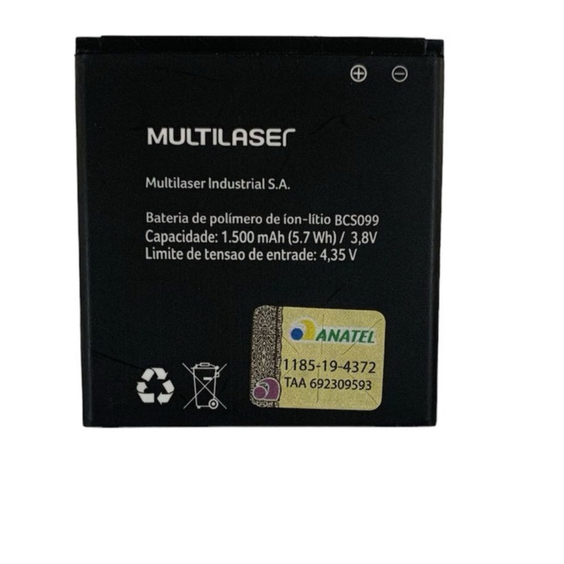 Bateria Bcs099 Compatível Multilaser E Lite P9099