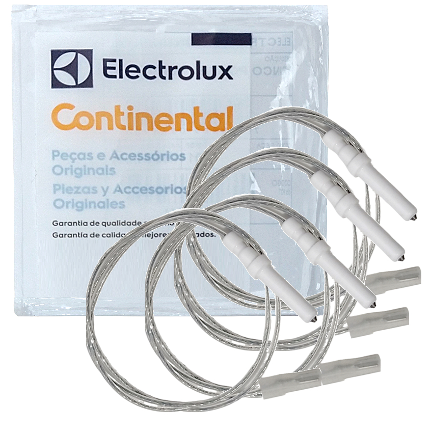 4 Vela Eletrodo Fogão Electrolux 56dab 56lbu 56sab 56dba Fc4cb Fc4vb Fc4vs Fc4vp Vela Ignição Acendimento Original