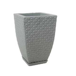 Vasos para plantas bojo quadrado berlian Gold PP em Oferta na Shopee