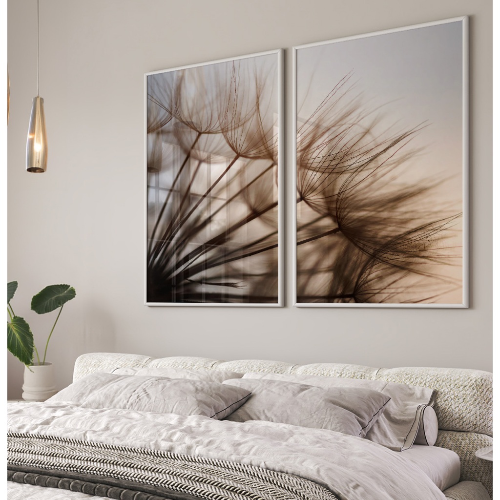 Quadro Dente De Leão Quadro Com Moldura E Vidro Quadro Decorativo Sala Grande Qu