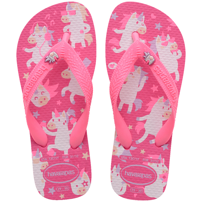 Chinelo Havaianas Infantil Feminina Fantasy Unicórnio