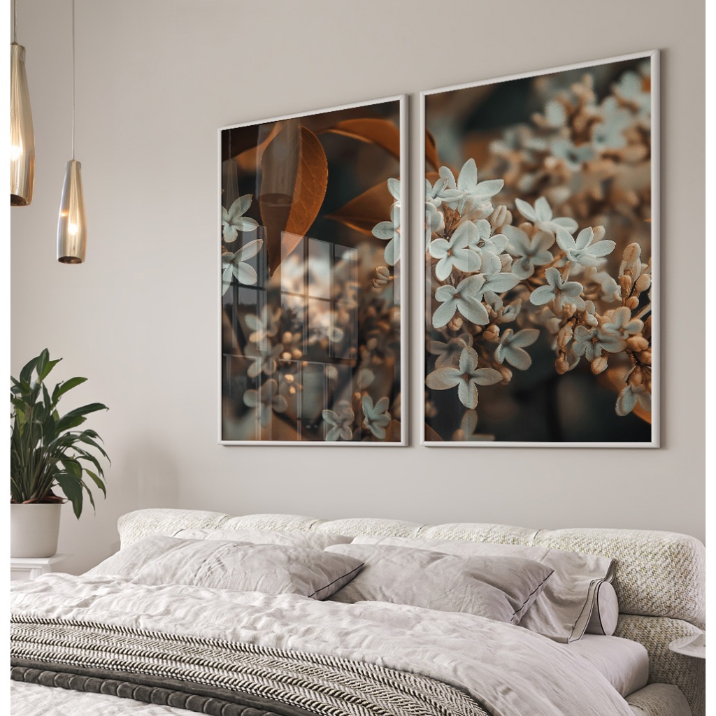 Quadro De Flores Para Sala Kit Quadros Decorativos Quarto Quadro Natureza Foto B
