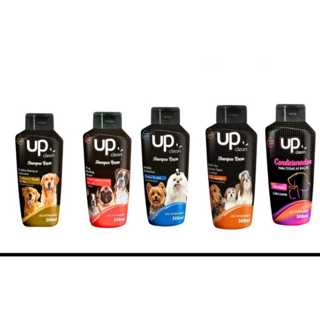 Shampoo Pet Raças Específicas Cães Up Clean Poodle, Shih-tzu, Golden, Pastor Alemão e etc.