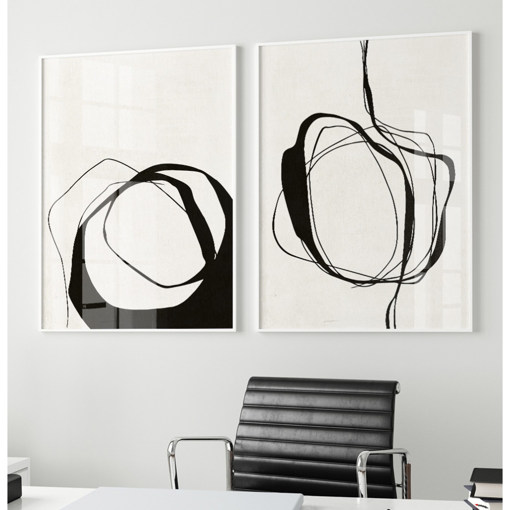 Quadro Minimalista Quadro Decorativo Com Moldura E Vidro Quadro Grande Para Sala