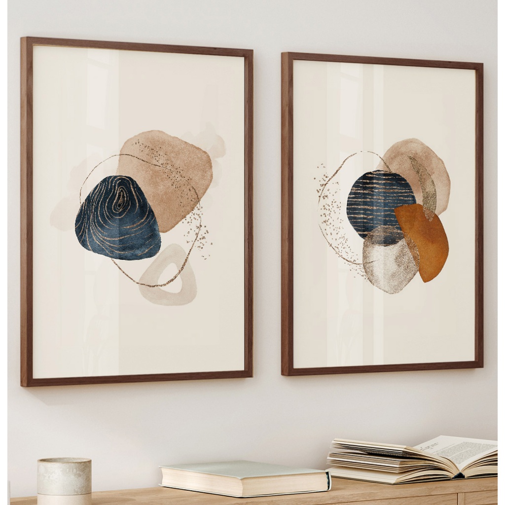 Quadro Minimalista Com Moldura E Vidro Quadro Decorativo Sala Quadro Quarto Quadro Boho Orgânico