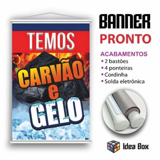 Banner Carvão e Gelo Super Promoção (cod 01) em Oferta na Shopee