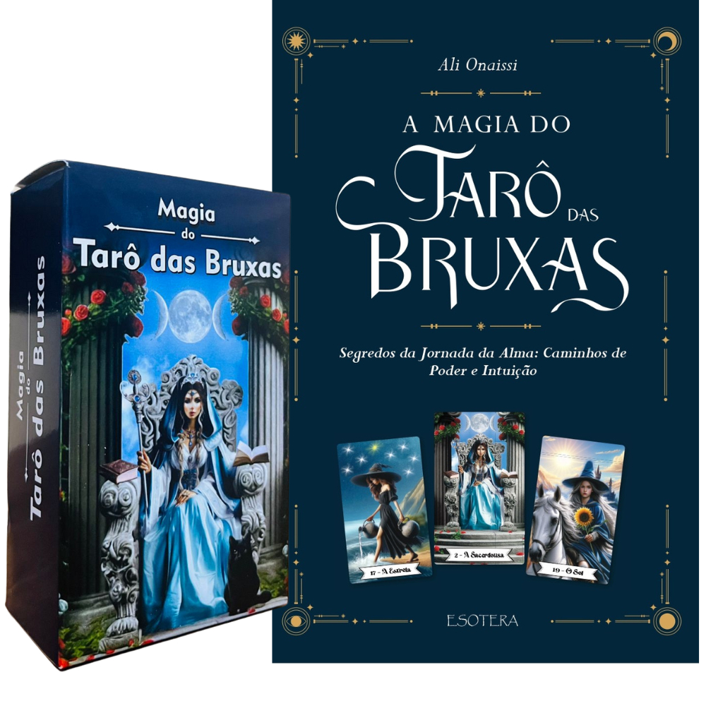 Tarô Das Bruxas Com 78 Cartas E Acompanha Livro Explicativo Para Sua Tiragem em Oferta na Shopee