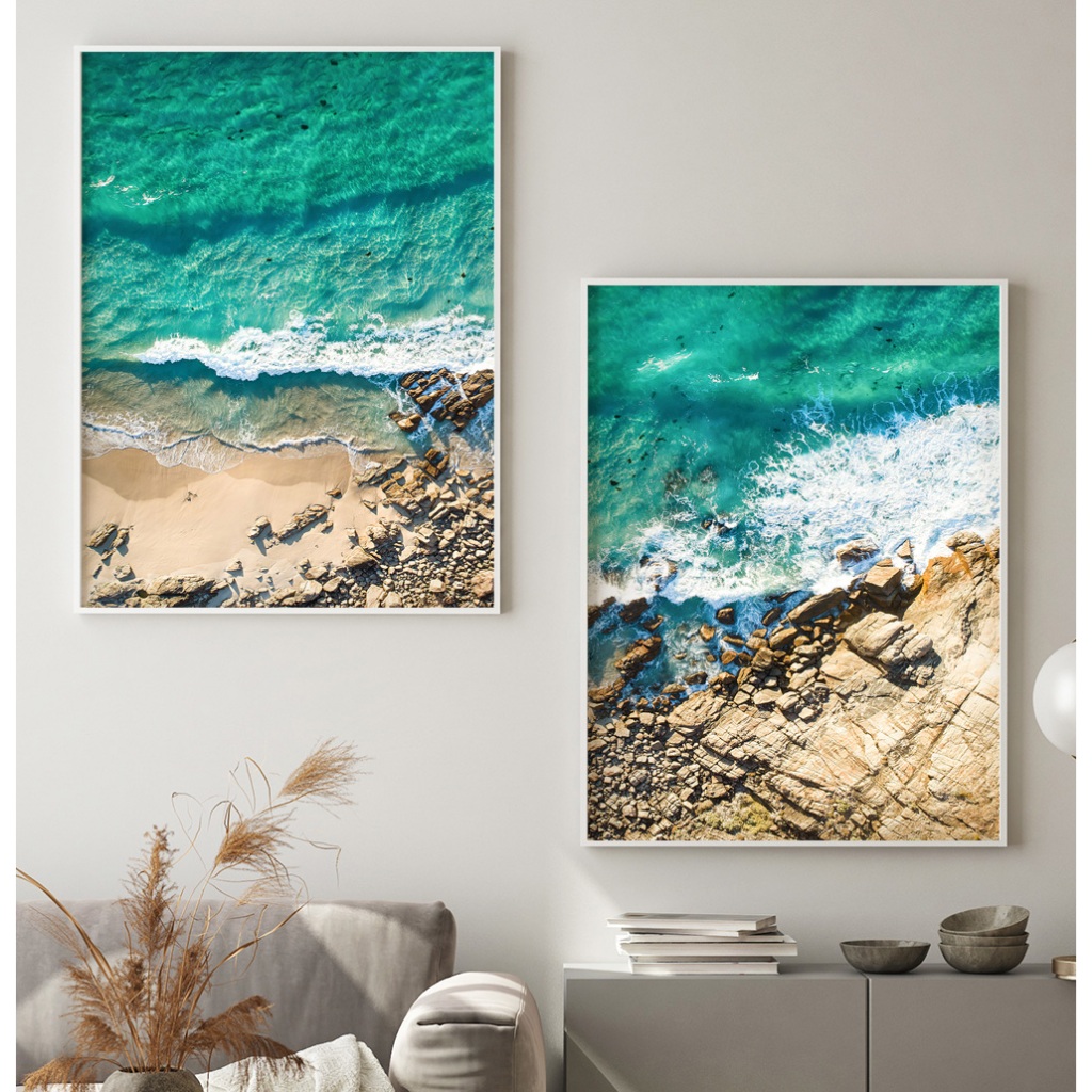 Quadro Praia Quadro Paisagem Quadro Com Moldura E Vidro Quadro Decorativo Sala Q