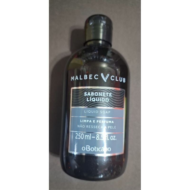 Malbec club sabonete líquido  250 ml oboticario..