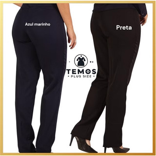 Calça Feminina Social Preta Elastano Direto Da Fábrica