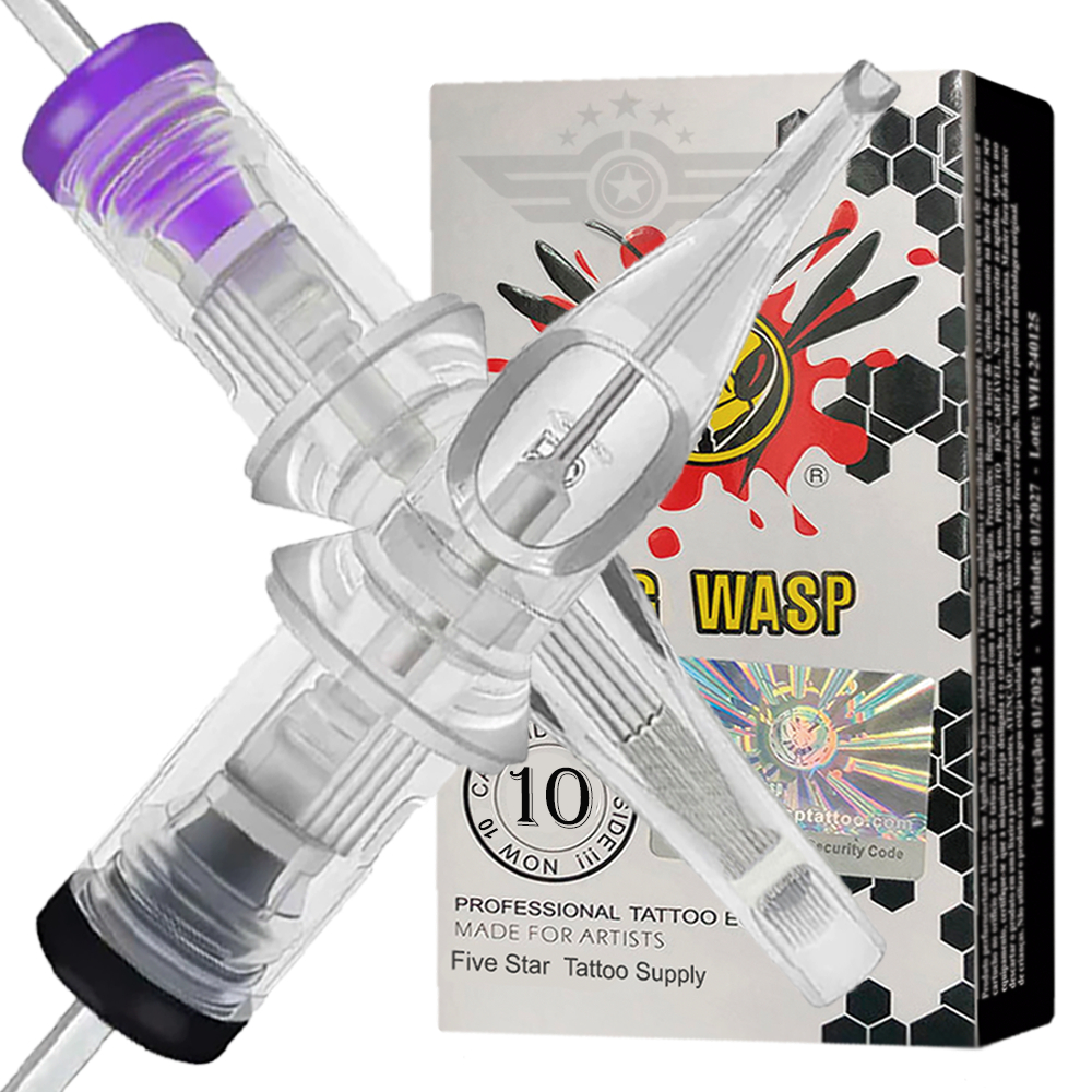 10 Cartuchos Tatuagem Universal Big Wasp 1/3/5/7/9/11/13/15/17/19/21/23/25/27