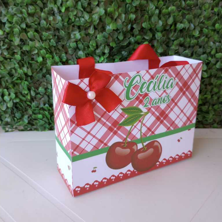 Sacolinha Surpresa Cerejinha Personalizada | Lembrancinhas | Festa infantil | Aniversário
