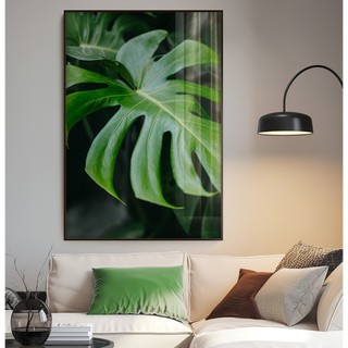 Quadro Folhagem Quadro Com Moldura E Vidro Quadro Decorativo Sala Quadro Natureza Costela De Adão
