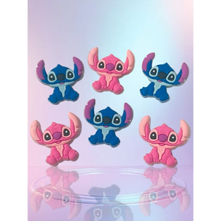 Aplique Emborrachado Infantil  Stitch e Angel P Laços Tiaras Prendedores Artesanato DIY em Oferta na Shopee