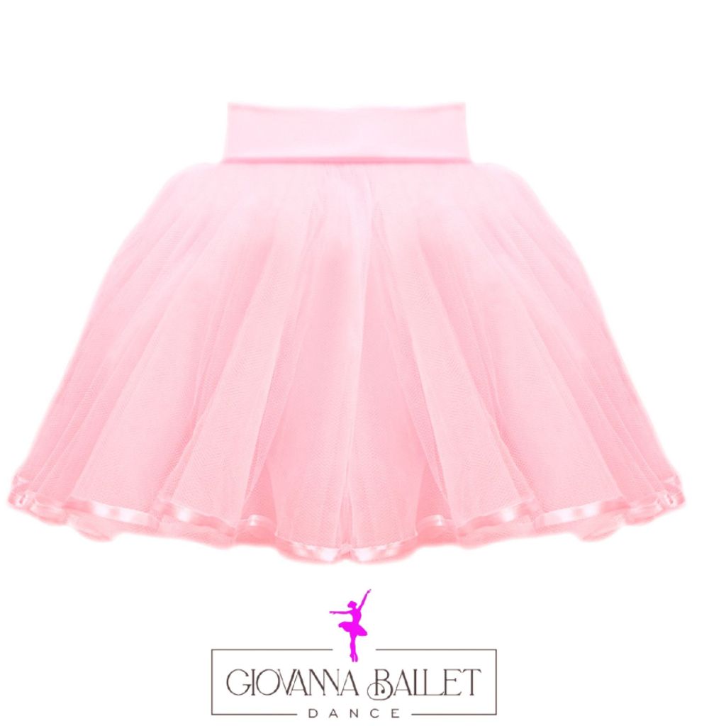 Saia de Tulle Infantil Tutu 4 Camadas Giovanna Ballet
