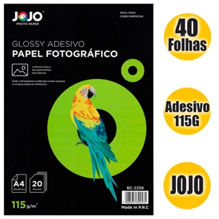 Papel Adesivo A4 Fotográfico 115g JoJo - 40 Folhas em Oferta na Shopee