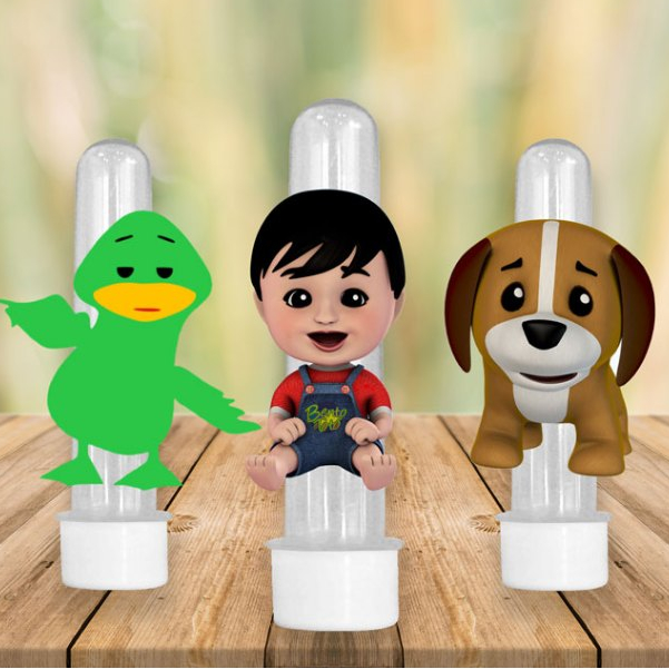 Apliques Tema Bento e Totó - Decoração Divertida e Fofa para Sua Festa!