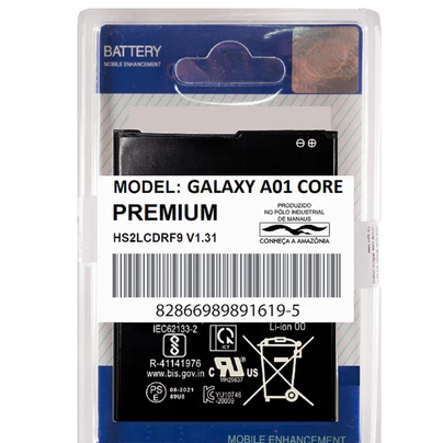 Battria de Alta Capacidade Compatível Com Galaxy A01 Core A013m + Testada + Envio Hoje!
