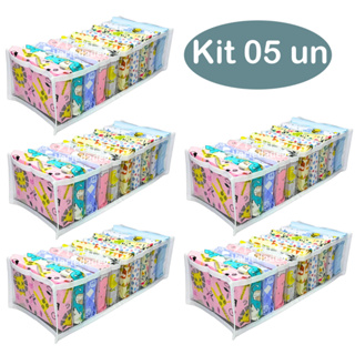Kit 5 Colmeias Organizadoras de Gavetas com 10 Divisórias – Organizador de Roupas Íntimas, Meias, Biquínis e Fraldas em Oferta na Shopee
