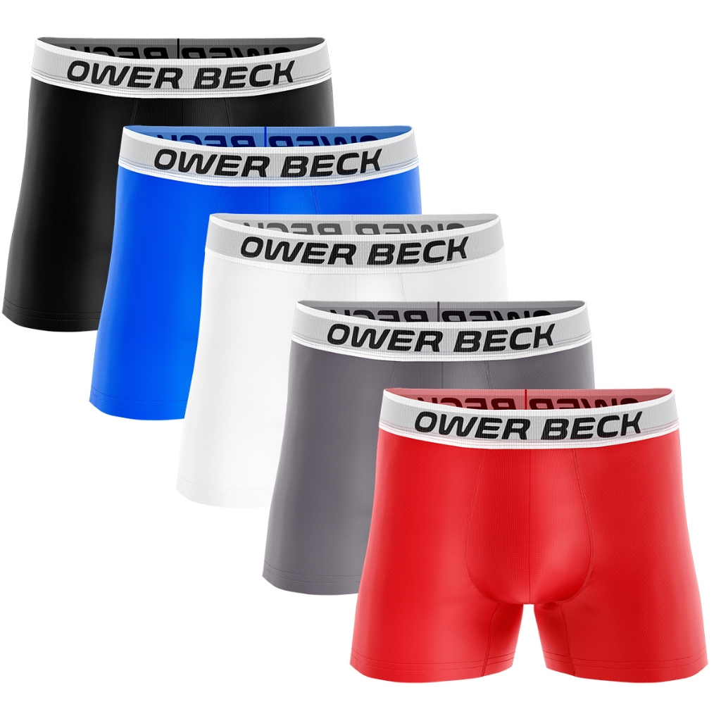 5 Cuecas Boxer Box Lisa Microfibra Masculina Com Forro em Oferta na Shopee