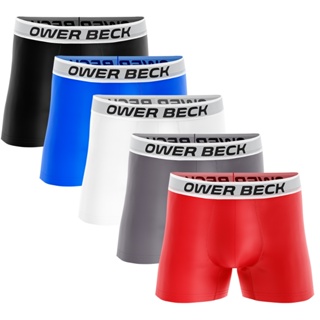 5 Cuecas Boxer Box Lisa Microfibra Masculina Com Forro em Oferta na Shopee
