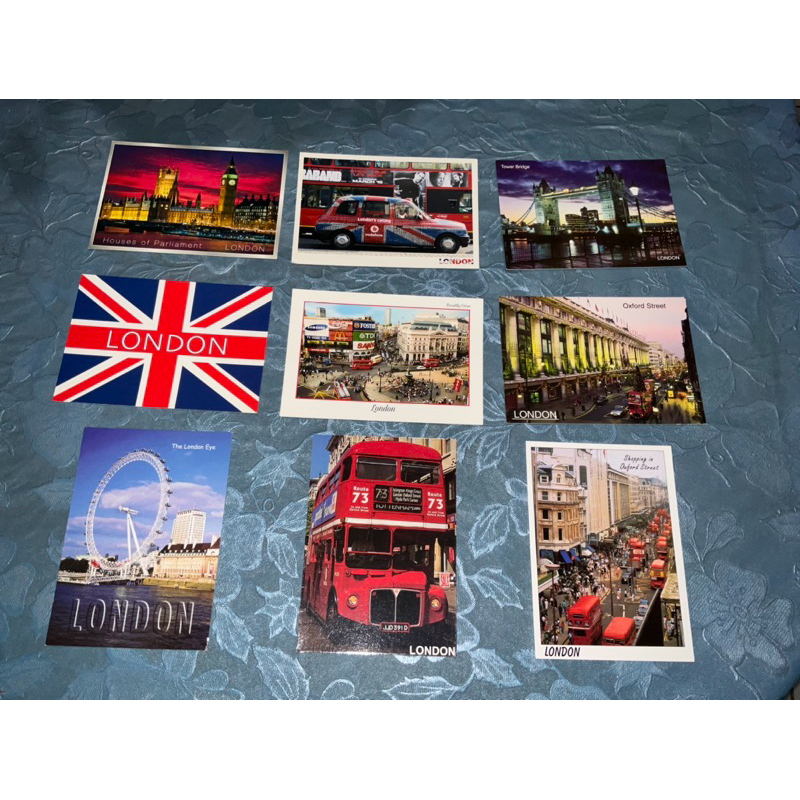 9 cartões postais de londres cartão postal