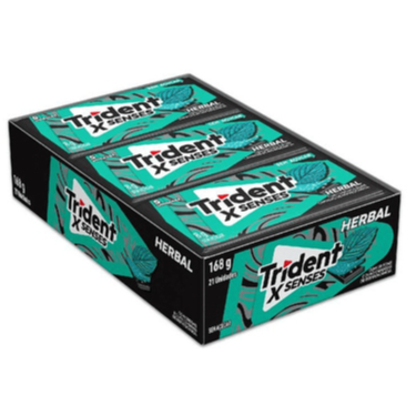 Chiclete Trident X Herbal Caixa 21 Unidades Oferta Relampago Envio Em Ate 24h