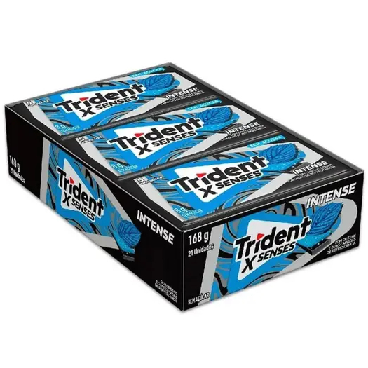 Chiclete Trident X Senses Intense Caixa 21 Unidades Oferta Relampago Envio Em Ate 24h em Oferta na Shopee