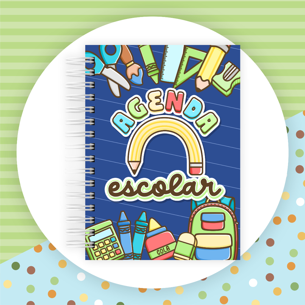 Agenda Escolar  Creche Permanente Menino em Oferta na Shopee