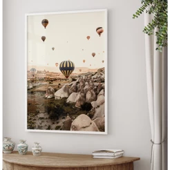 Quadro Decorativo Sala Balões Capadócia Quadros Decorativos Quarto Casal Quadro Paisagem Moldura