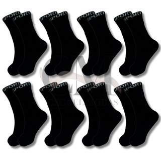 kit com 18 pares meia SPORT PRETA 100% algodão grossa alta qualidade cano alto