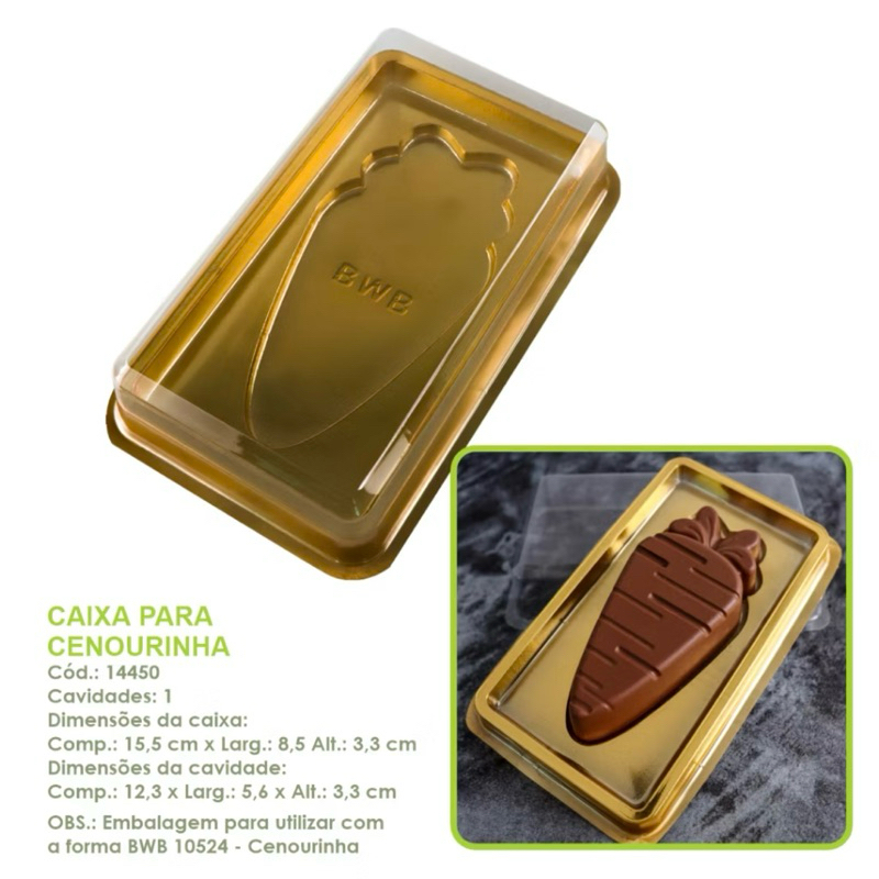 Caixa Para Cenourinha BWB Cód: 14450 - Embalagem para Cenoura BWB - LANÇAMENTO PÁSCOA 2025 OFF em Oferta na Shopee