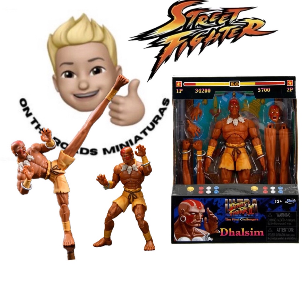 Miniatura Action Dhalsim Ultra Street Fighter 2 Jada Toys
