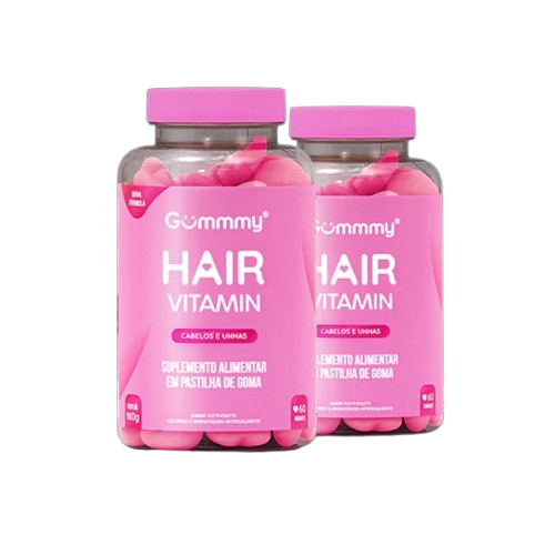 Kit 2 Gummy Hair Cabelos E Unhas Tutti-frutti - 60 Gomas