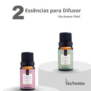 Kit 2 Essências Via Aroma para aromatizador difusor elétrico para Ambientes 10ml em Oferta na Shopee