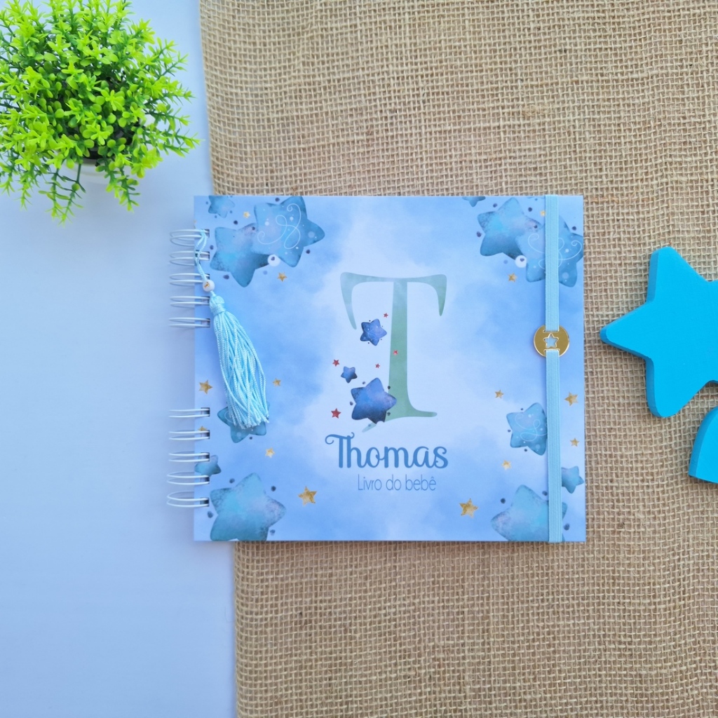 Livro do bebê Alfabeto estrela menino