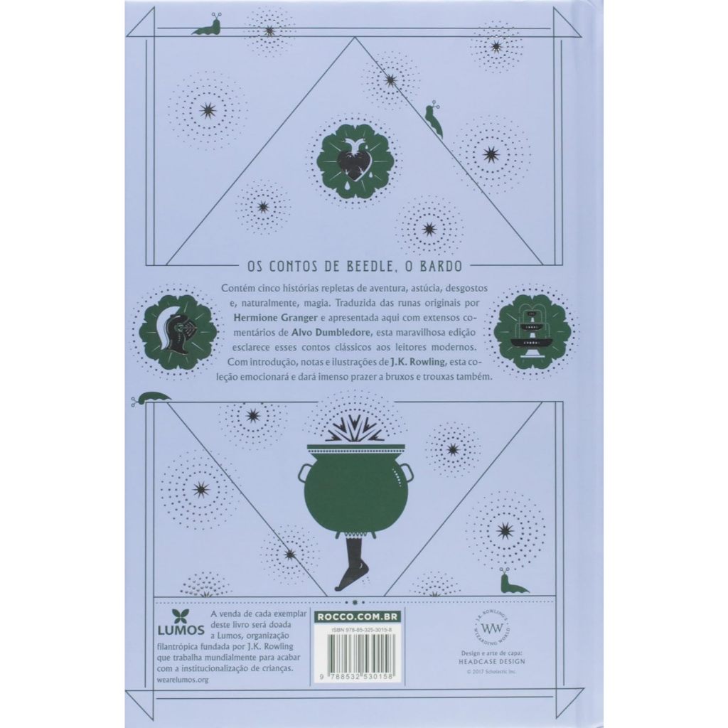 Detalhes do Livro Os contos de Beedle, o Bardo - Rocco