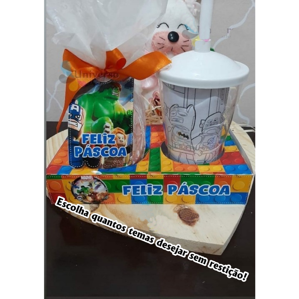 Caixa Base Copo e Ovo - Escolha o tema que desejar em Oferta na Shopee