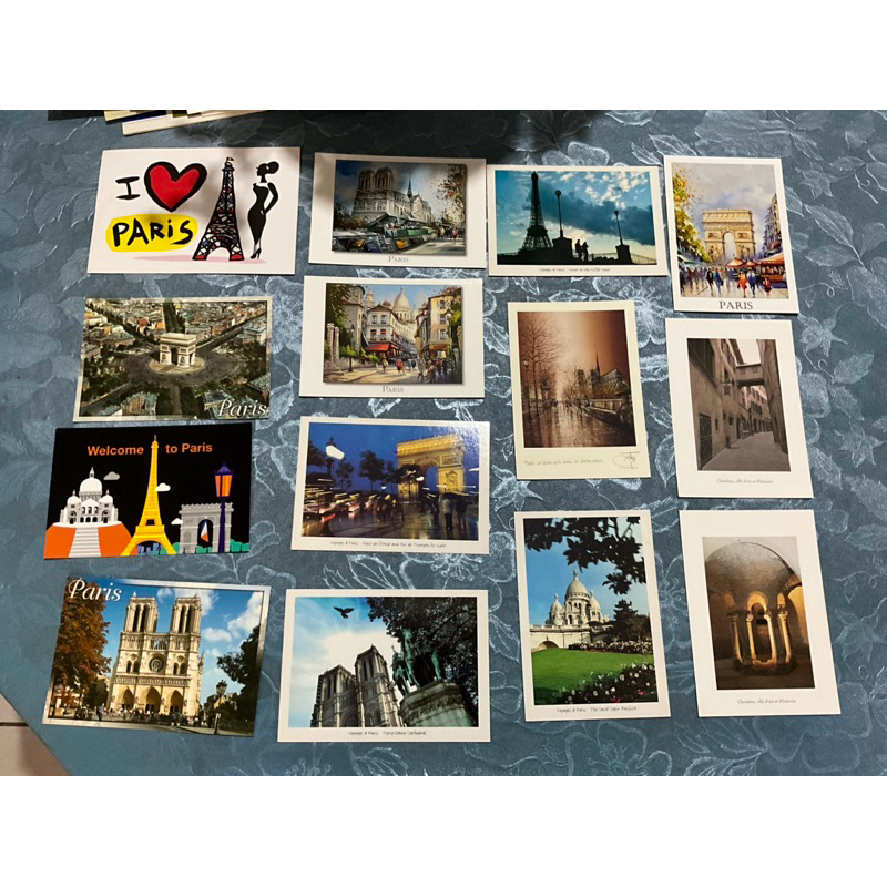 14 cartões postais da França cartão postal