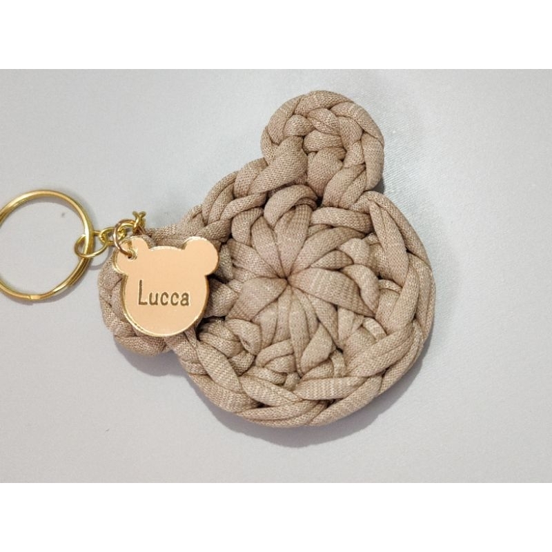 20 Chaveiros ursinho com nome personalizado lembrancinha maternidade, aniversário, chá de bebe