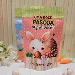 Saquinho Zip Lock Páscoa 2025 Lembrança Cristã Coelho em Oferta na Shopee