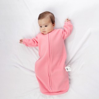 Saco De Dormir Bebê Com Manga Cobertor Pijama Soft Infantil Rosa
