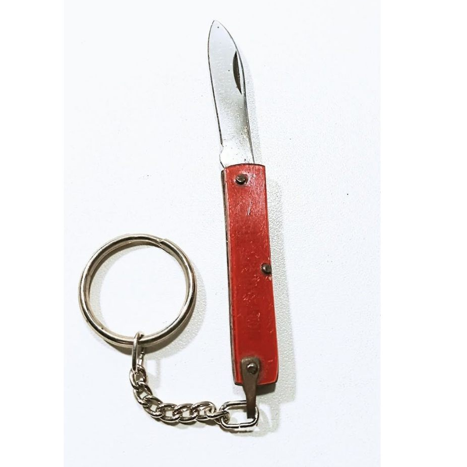 Chaveiro antigo mini canivete tira prosa colon inox anos 70