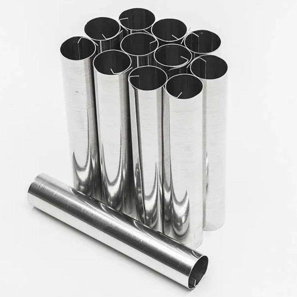 Kit 12 Forma Canudo Aluminio Para Canola Fina 1,5x11Para Doces