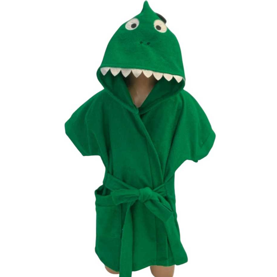 Roupão Infantil Poliéster Capuz Felpudo Atoalhado Bolso e Bordado Super Macio Personagens Numero 2,4,6