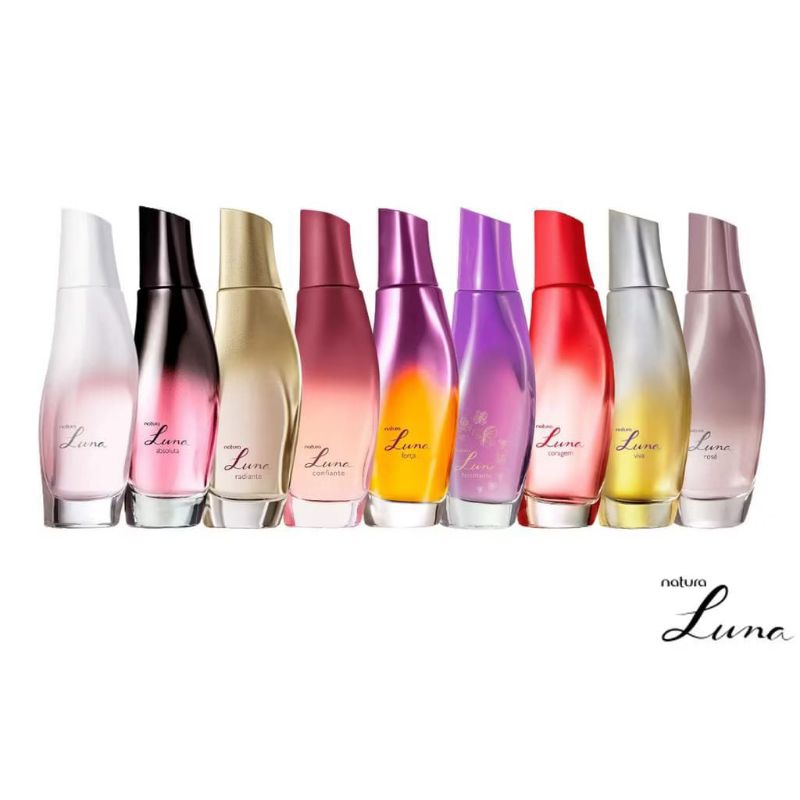 Luna Colônia Natura - 75 ml: Clássico, Radiante, Absoluta, Coragem, Fascinante, Ousadia, Confiante (Perfume Feminino)