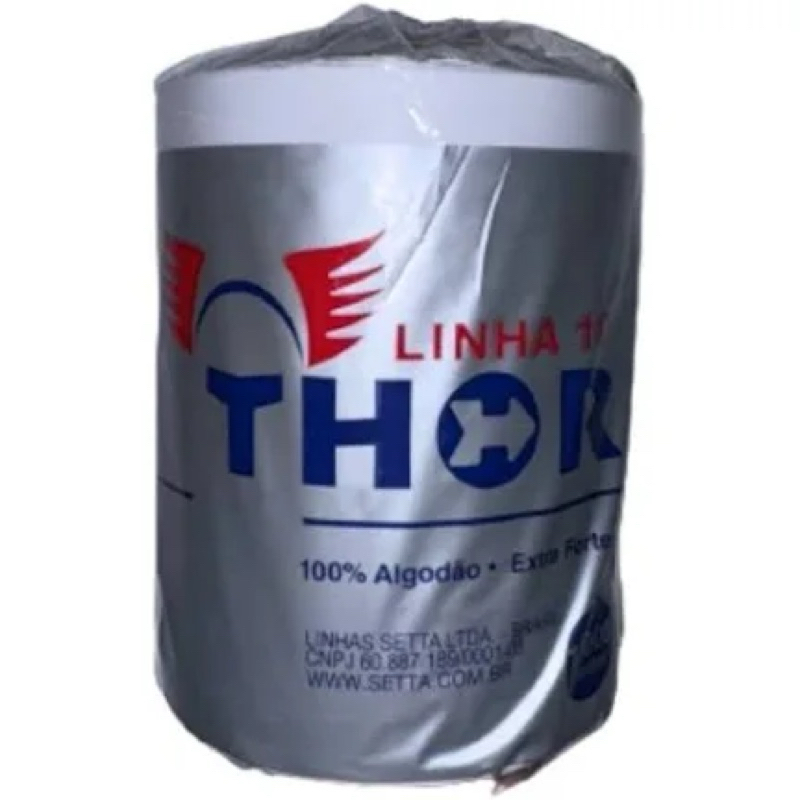 Linha de pipa 12000 branca thor fio 10 algodão. exclusividade
