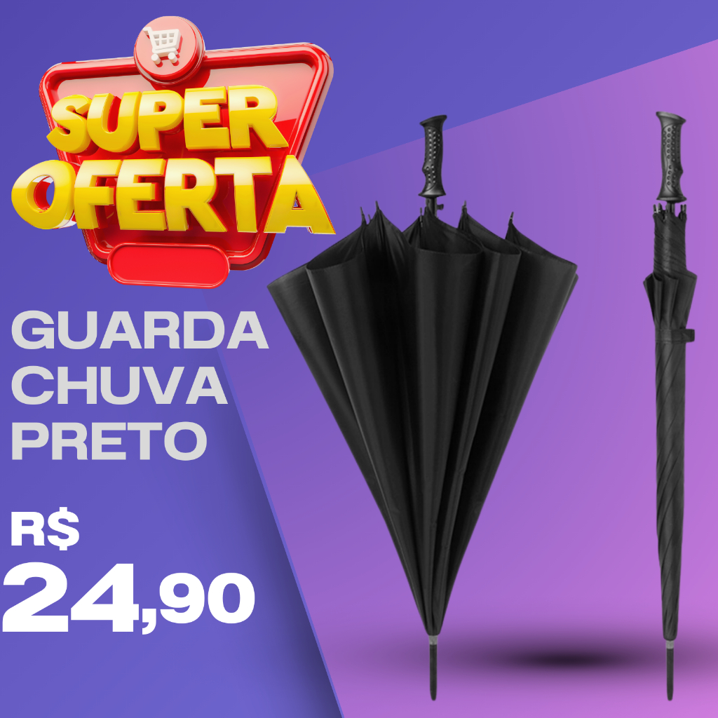 Guarda Chuva Portaria Grande Reforçado Contra Vento