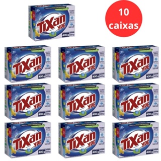 Kit 10 Caixas Sabão em Pó Tixan Ypê Primavera Maciez 400g Lava Roupas em Oferta na Shopee